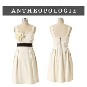 DELETTA/ANTHRO Vanilla/Cream Waffle Knit Sundress